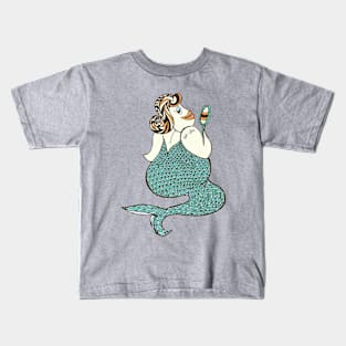 Sel-fish mermaid Kids T-Shirt